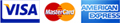 Visa, Mastercards, Amex